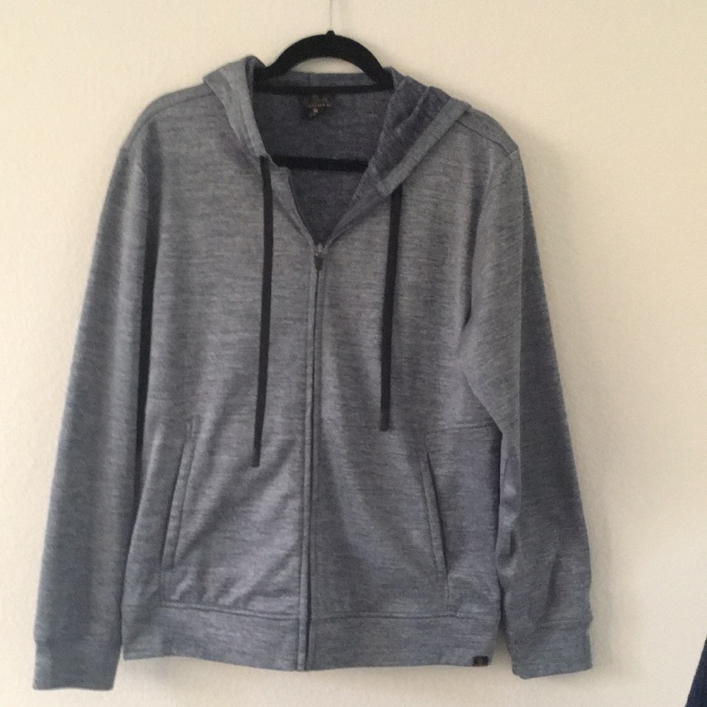 Men's Gray Zip-Up Hoodie